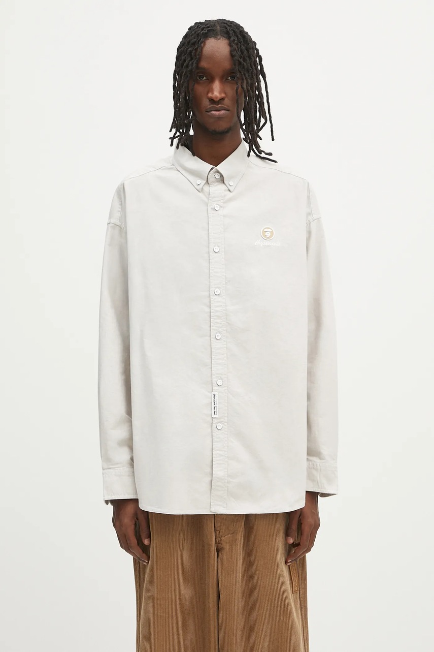 AAPE cămașă din bumbac Now Long