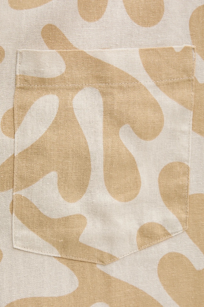 Πουκάμισο Solid χρώμα: μπεζ, 21108488 φωτογραφία