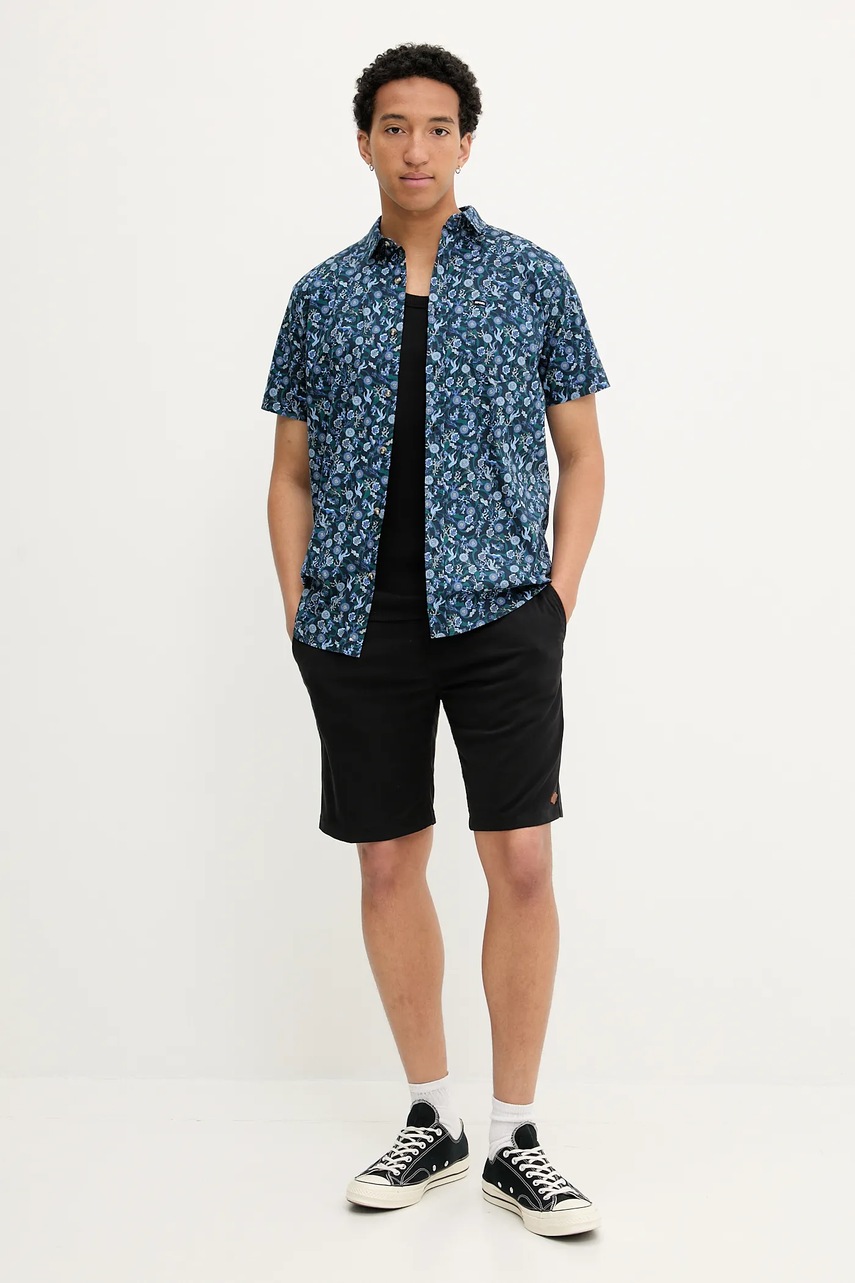 Рубашка Rip Curl цвет синий regular классический воротник 03DMSH