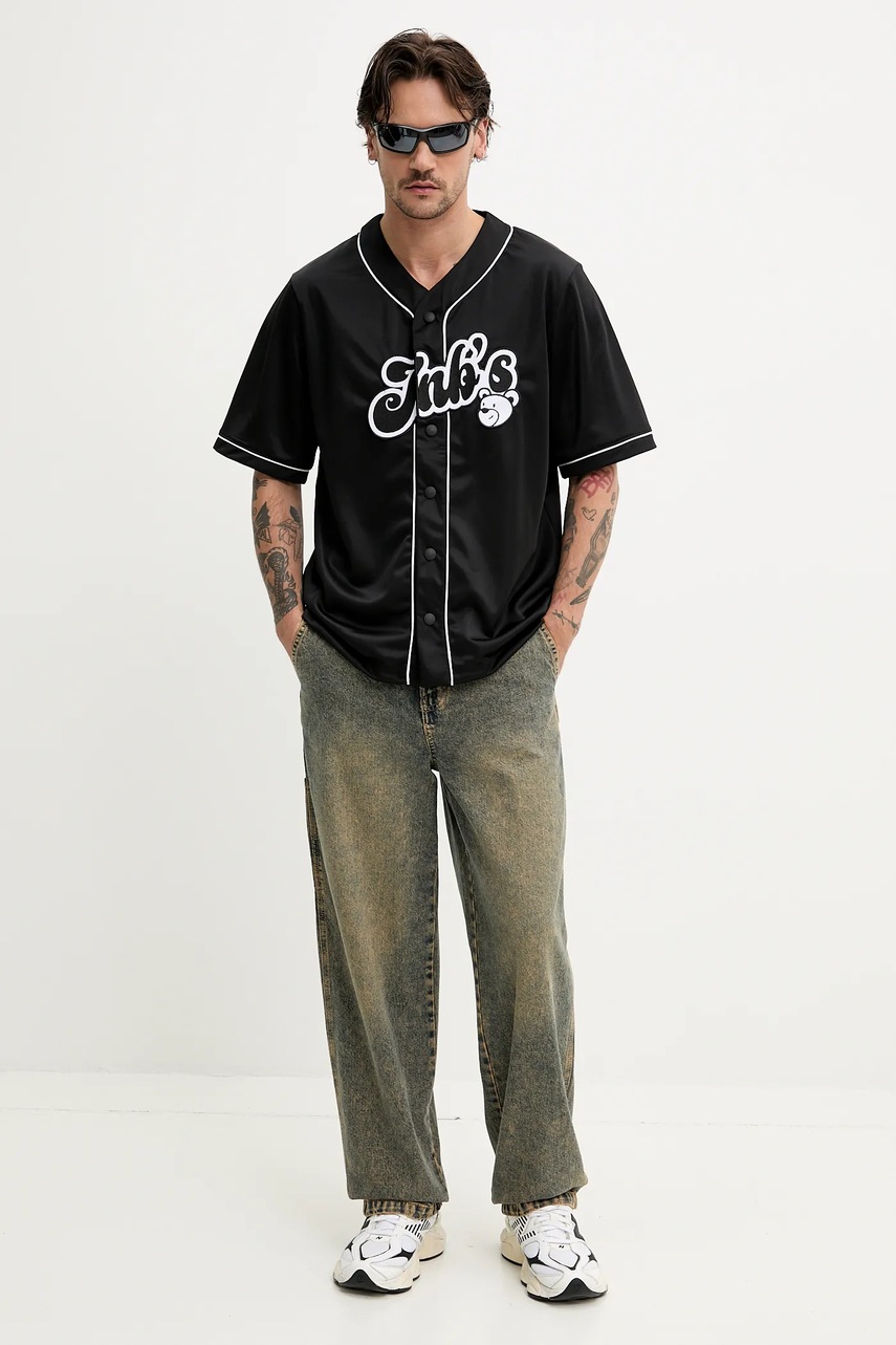 Πουκάμισο Inbetweeners χρώμα: μαύρο, S5TWUASI009 φωτογραφία