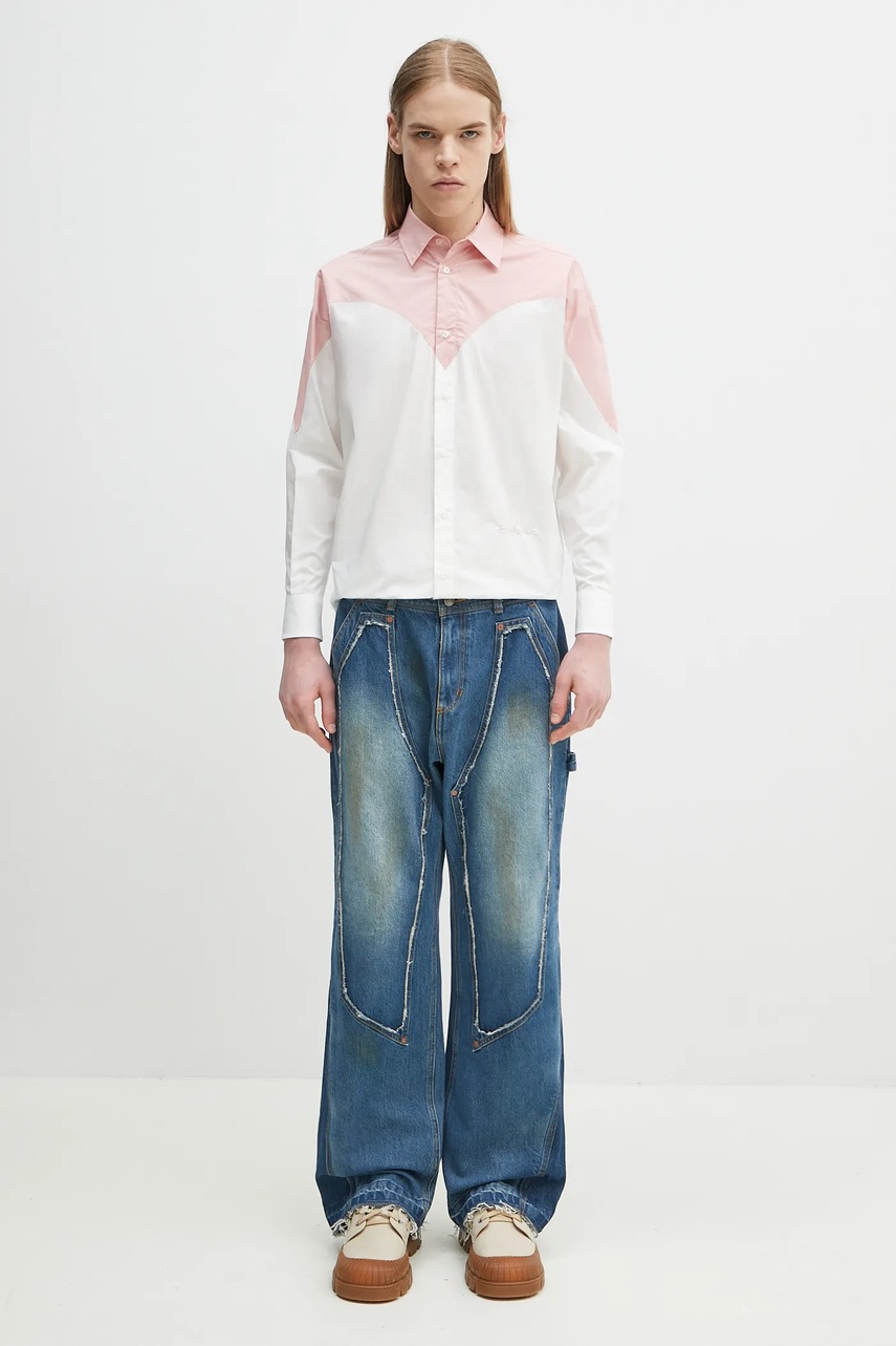 Fiorucci koszula bawełniana Embroidered Heart Relaxed Fit (zdjęcie 9)