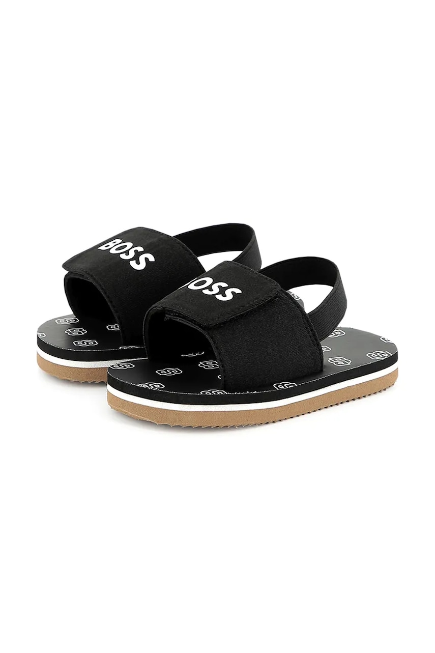BOSS slapi copii culoarea negru, J52156 BOSS slapi copii culoarea negru, J52156
