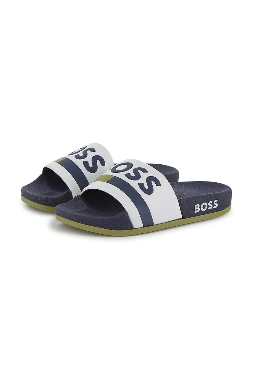 BOSS slapi copii culoarea albastru marin, J51649 BOSS slapi copii culoarea albastru marin, J51649