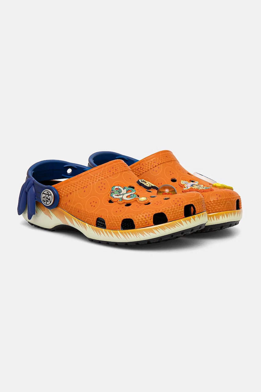 Crocs papuci CLASSIC DRAGON BALL Z CLOG KIDS culoarea portocaliu, 210897 Crocs papuci CLASSIC DRAGON BALL Z CLOG KIDS culoarea portocaliu, 210897