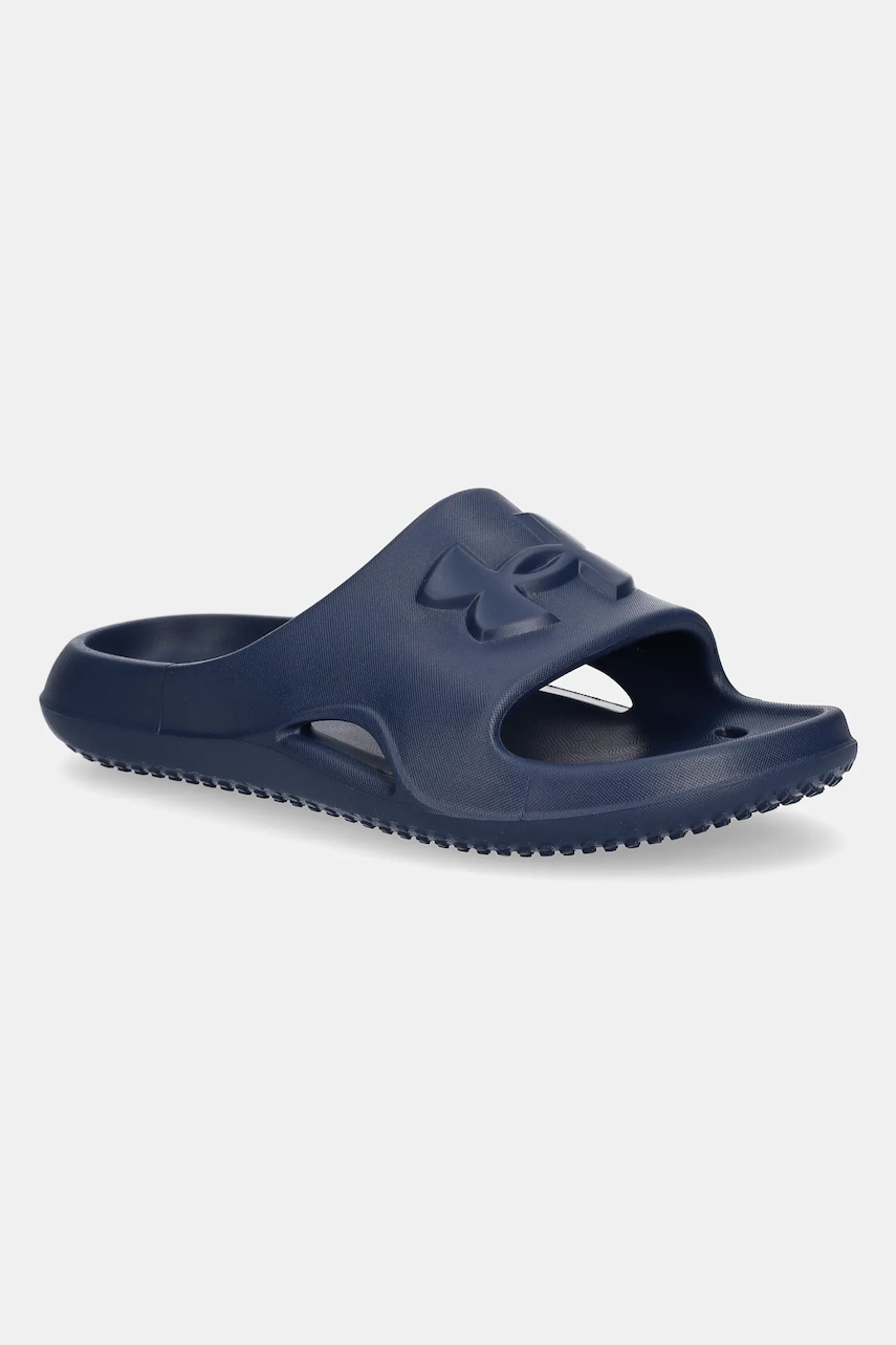 Under Armour slapi copii Locker V SL culoarea albastru marin, 3028732 Under Armour slapi copii Locker V SL culoarea albastru marin, 3028732