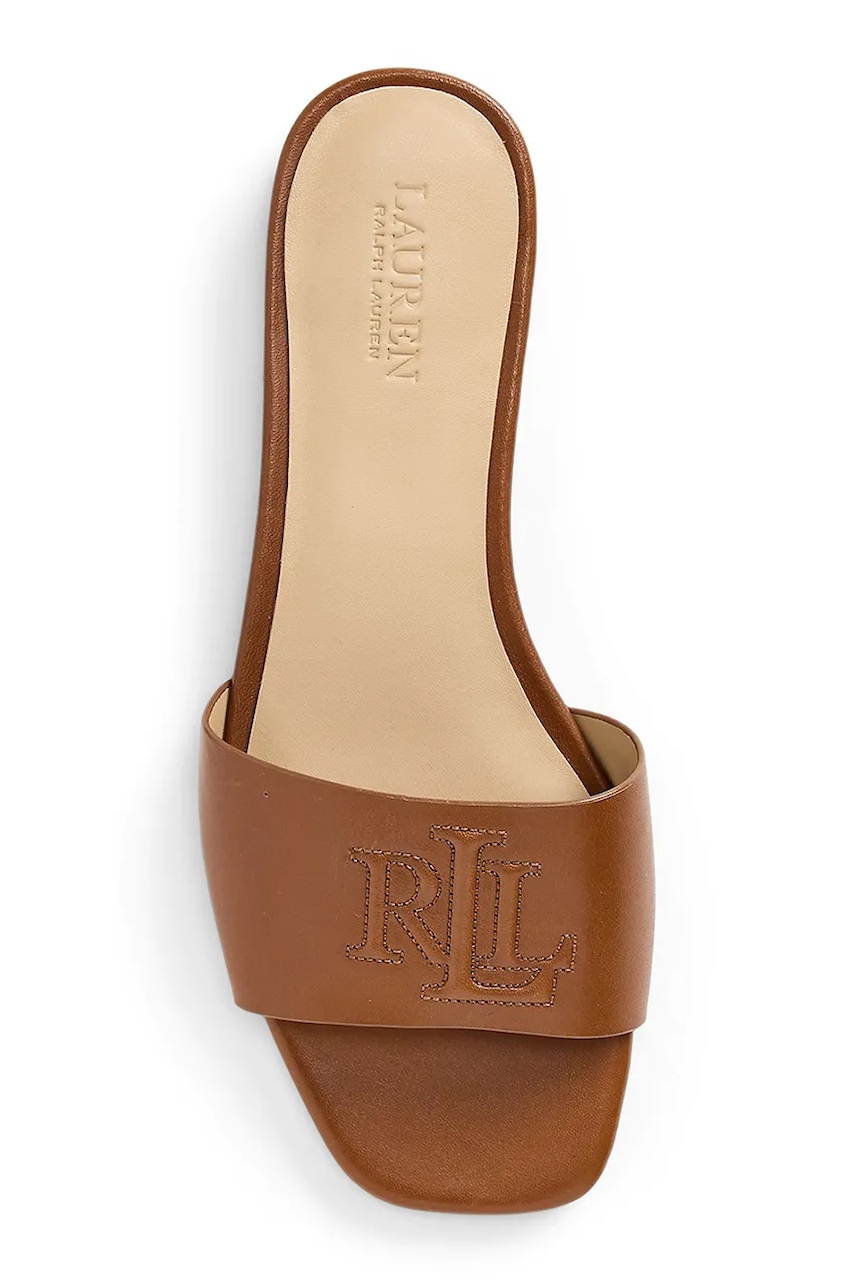 Kožené šľapky Lauren Ralph Lauren Everley Sld