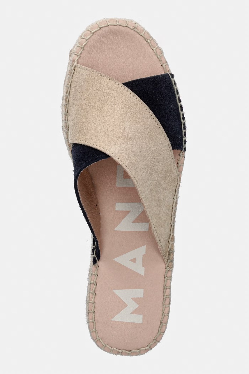 Semišové pantofle Manebi Double Sole X Bands Sandals (obrázek 4)