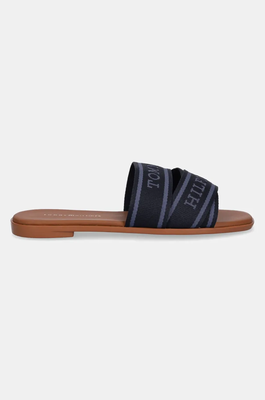 Шлепанцы Tommy Hilfiger TOMMY HILFIGER WEBBING MULE женские цвет синий FW0FW08421 Шлепанцы Tommy Hilfiger TOMMY HILFIGER WEBBING MULE женские цвет синий FW0FW08421