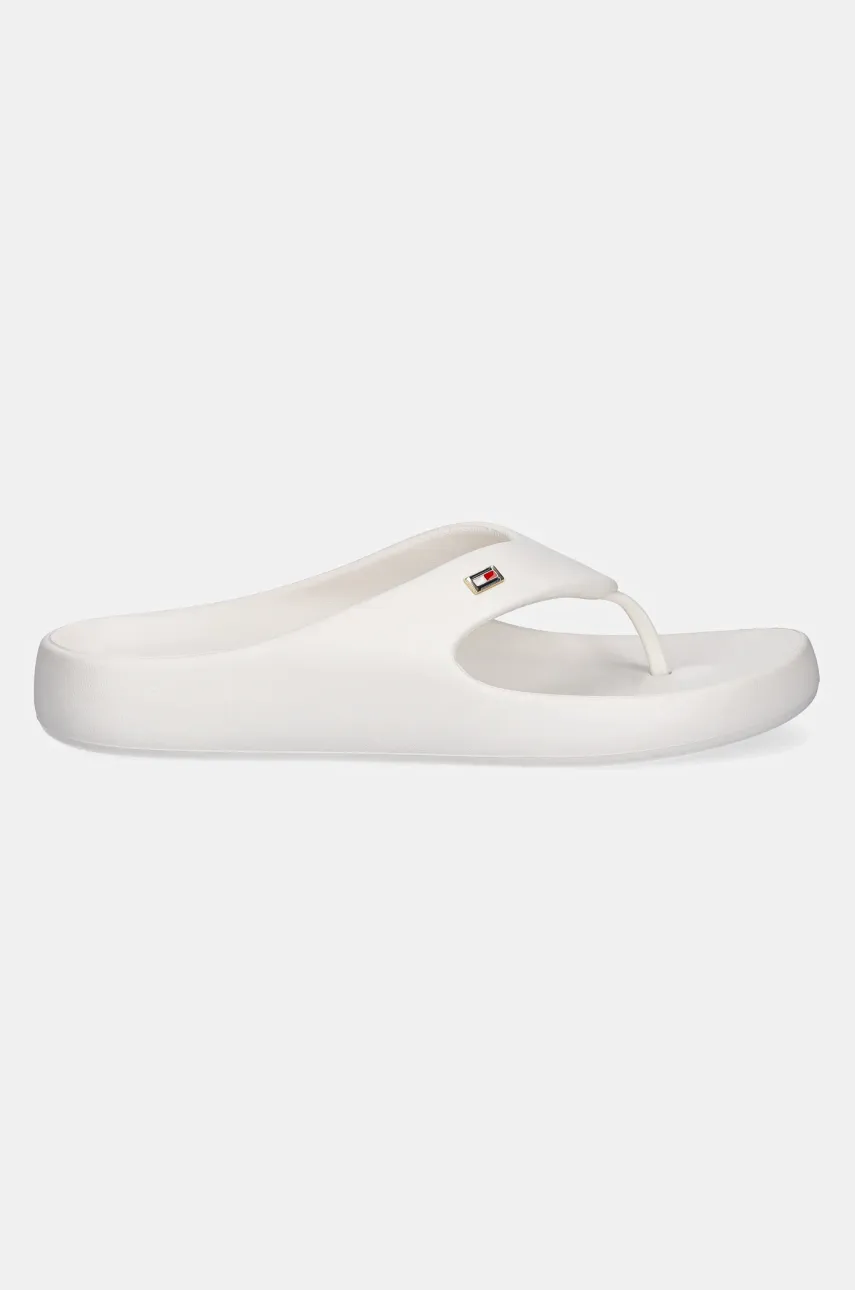 Вьетнамки Tommy Hilfiger TH COMFORT BEACH SANDAL женские цвет бежевый на плоском ходу FW0FW08522 Вьетнамки Tommy Hilfiger TH COMFORT BEACH SANDAL женские цвет бежевый на плоском ходу FW0FW08522