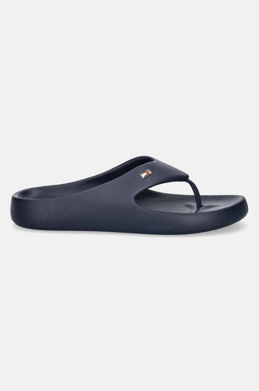 Вьетнамки Tommy Hilfiger TH COMFORT BEACH SANDAL женские цвет синий на плоском ходу FW0FW08522 Вьетнамки Tommy Hilfiger TH COMFORT BEACH SANDAL женские цвет синий на плоском ходу FW0FW08522