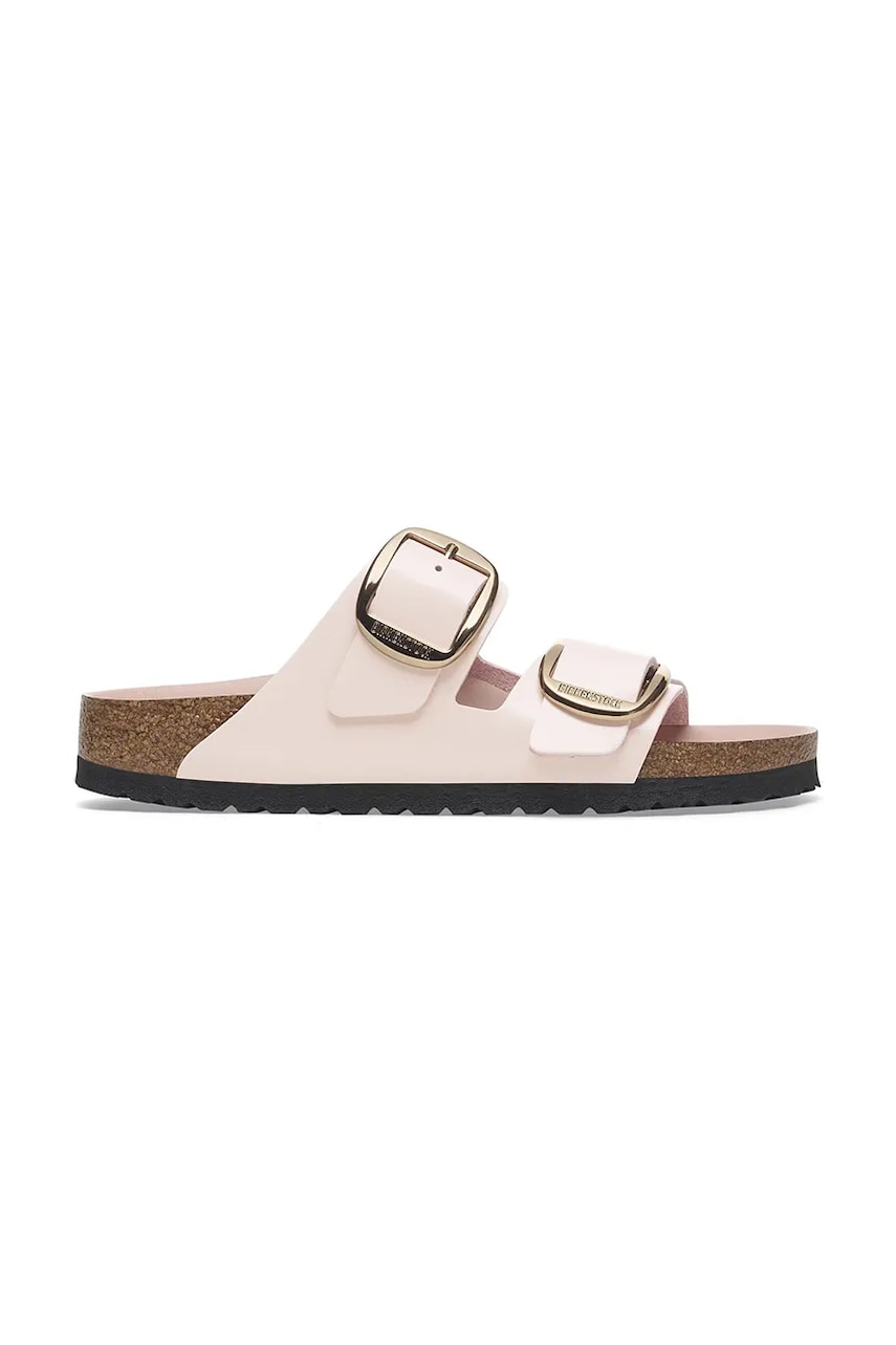 Birkenstock slapi de piele Arizona Big Buckle femei, culoarea roz, 1029392 Birkenstock slapi de piele Arizona Big Buckle femei, culoarea roz, 1029392