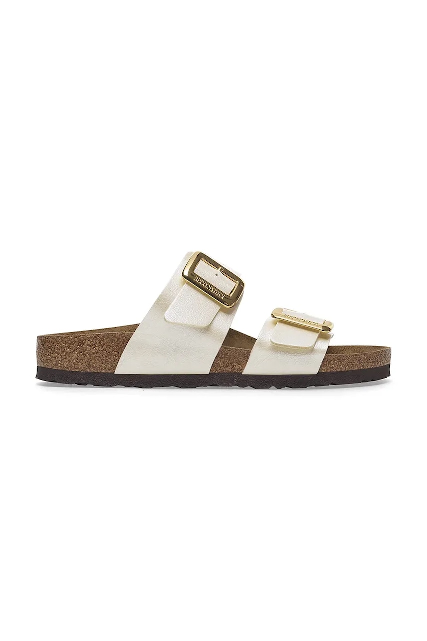 Birkenstock papuci Sydney Graceful Cushion Buckle femei, culoarea alb, 1029492 Birkenstock papuci Sydney Graceful Cushion Buckle femei, culoarea alb, 1029492