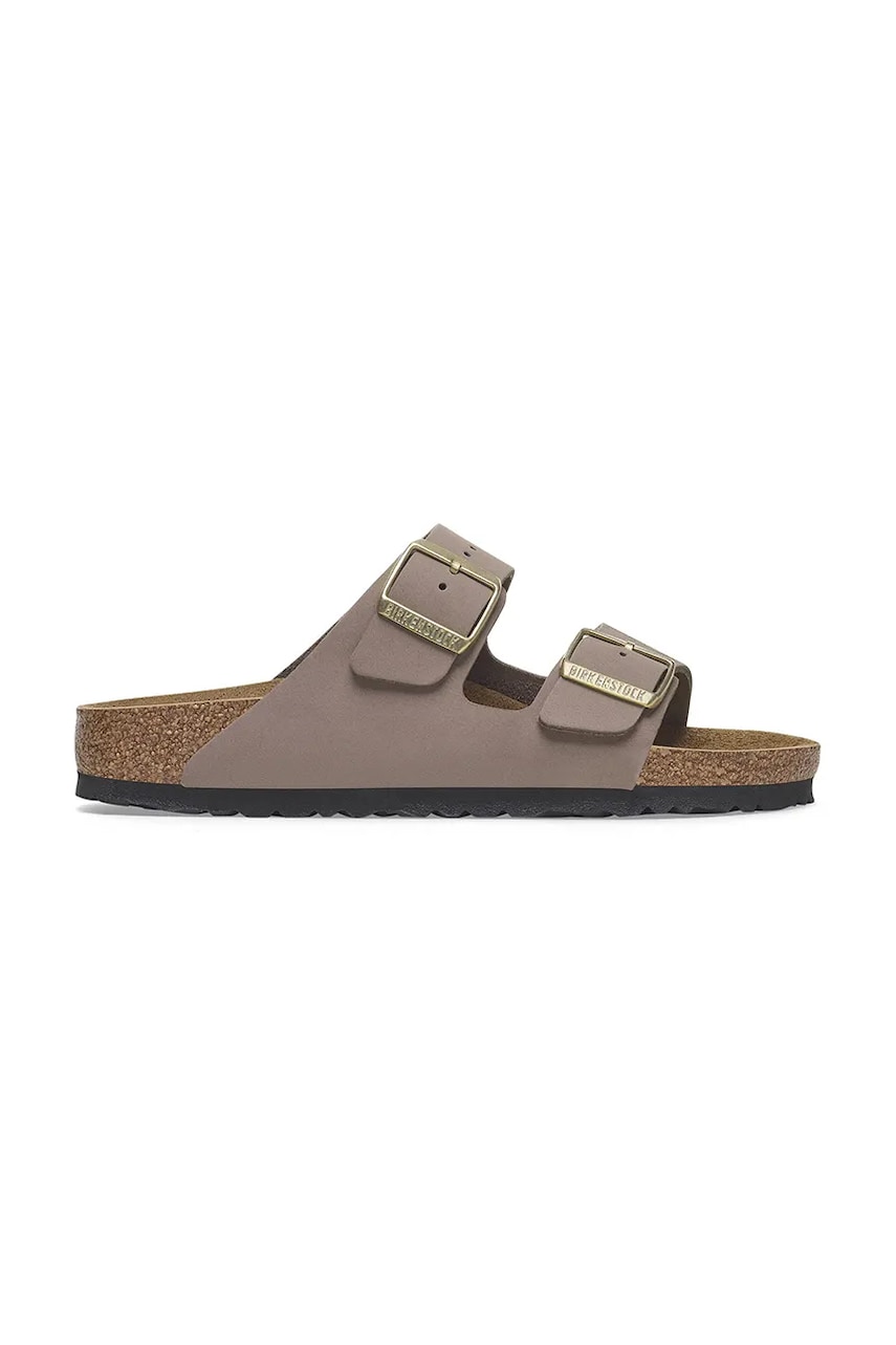 Birkenstock papuci din nubuc Arizona femei, culoarea violet, 1029407 Birkenstock papuci din nubuc Arizona femei, culoarea violet, 1029407