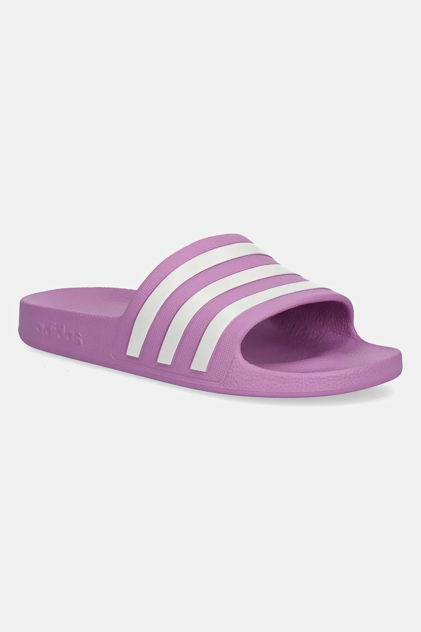 adidas papuci Adilette Aqua femei, culoarea violet, IE8918 adidas papuci Adilette Aqua femei, culoarea violet, IE8918