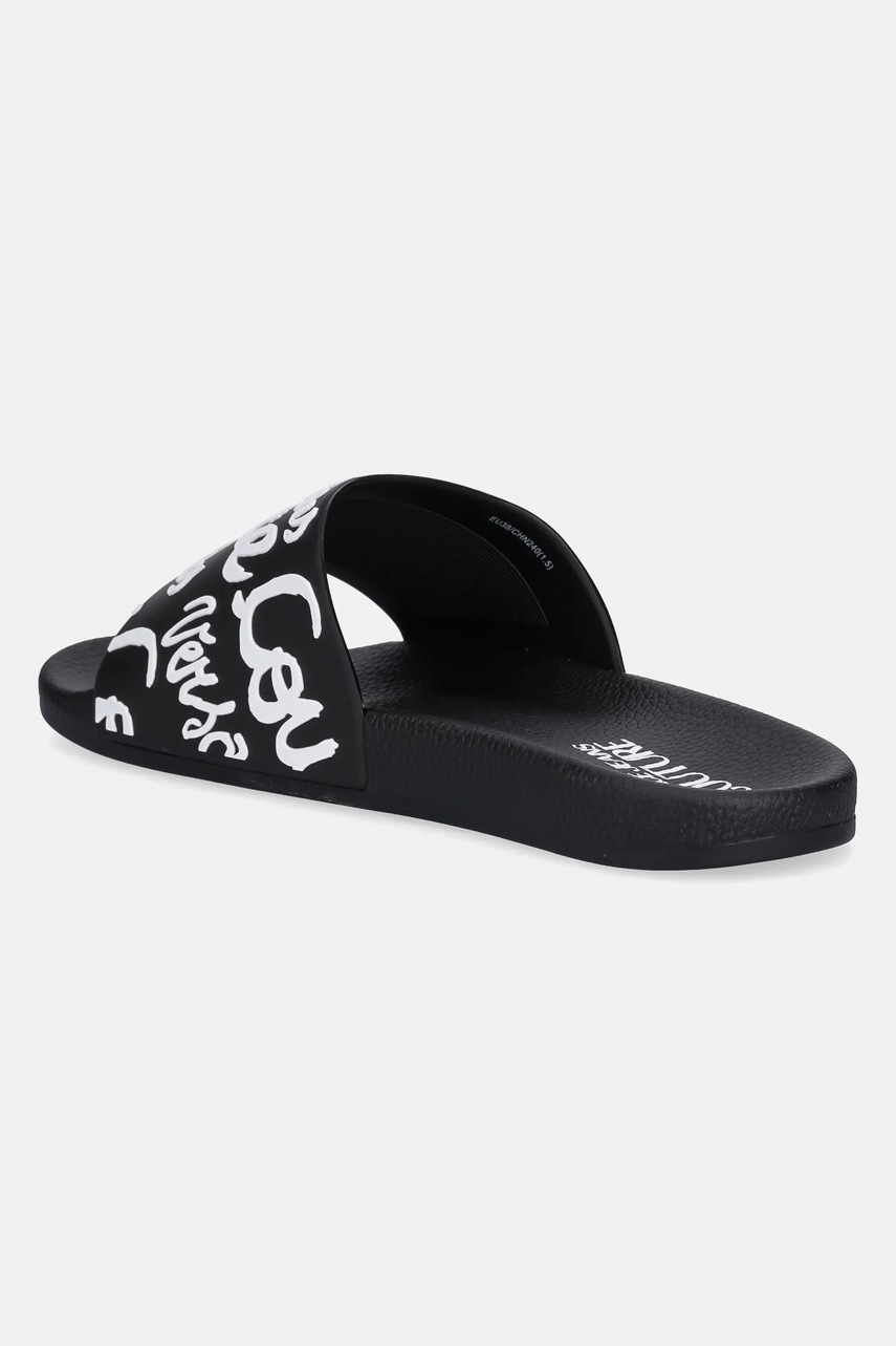 Παντόφλες Versace Jeans Couture χρώμα: μαύρο, 78VA3SQ1 71352 L01 φωτογραφία