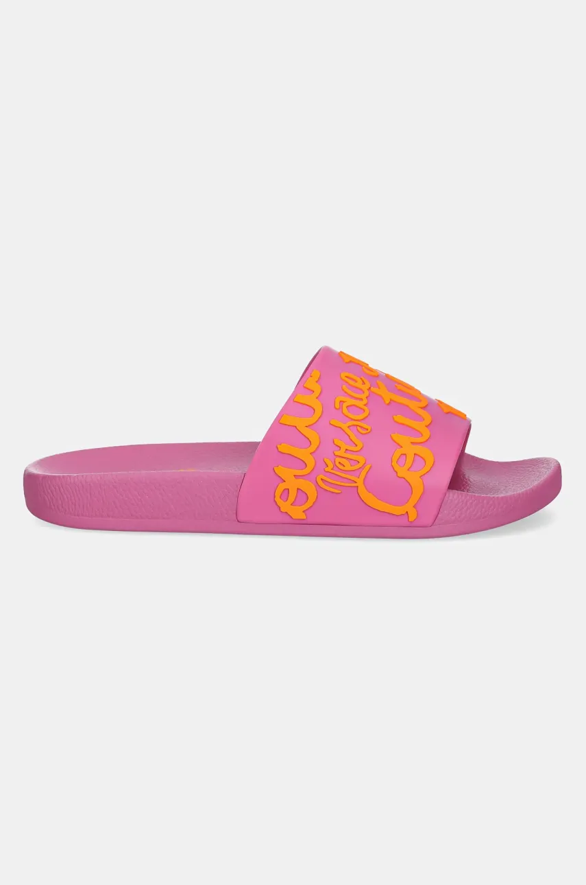 Шлепанцы Versace Jeans Couture женские цвет розовый 78VA3SQ1 71352 R53 Шлепанцы Versace Jeans Couture женские цвет розовый 78VA3SQ1 71352 R53
