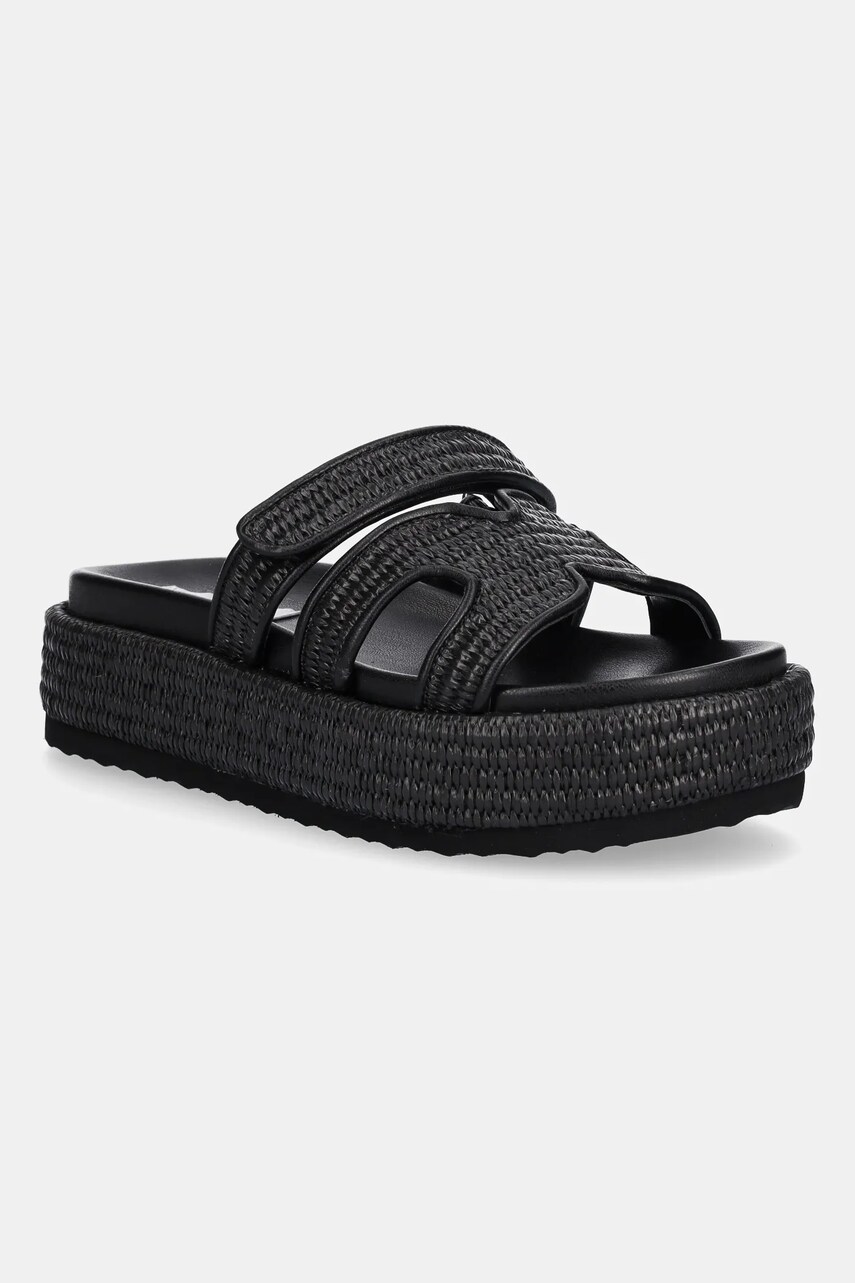 Steve Madden papuci Bigmissile femei, culoarea negru, cu platforma, SM11003773