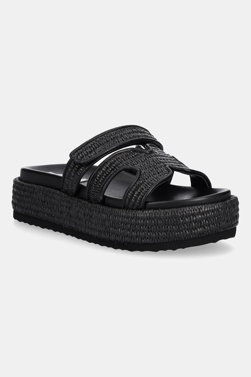 Steve Madden papuci Bigmissile femei, culoarea negru, cu platforma, SM11003773