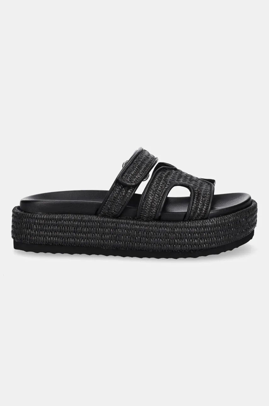 Шлепанцы Steve Madden Bigmissile женские цвет чёрный на платформе SM11003773 Шлепанцы Steve Madden Bigmissile женские цвет чёрный на платформе SM11003773