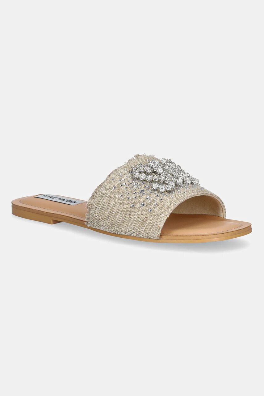 Steve Madden papuci Zila Slides femei, culoarea bej, SM11003694