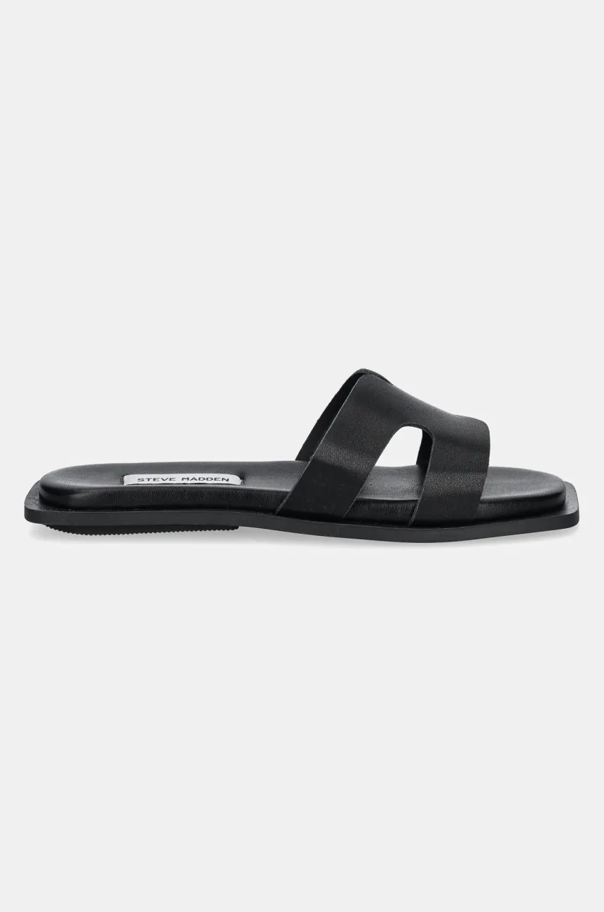 Кожаные шлепанцы Steve Madden Sofia женская цвет чёрный SM11003523 Кожаные шлепанцы Steve Madden Sofia женская цвет чёрный SM11003523