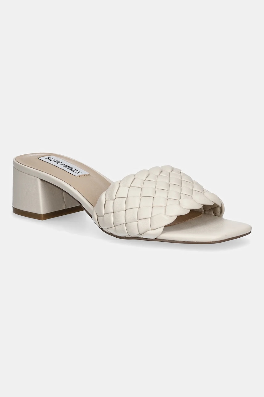Steve Madden papuci Cellie femei, culoarea bej, cu toc drept, SM11003805