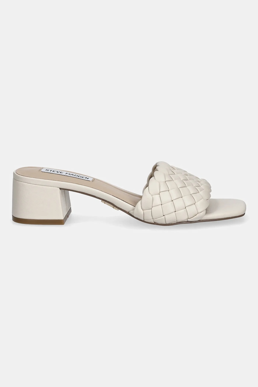 Шлепанцы Steve Madden Cellie женские цвет бежевый каблук кирпичик SM11003805 Шлепанцы Steve Madden Cellie женские цвет бежевый каблук кирпичик SM11003805