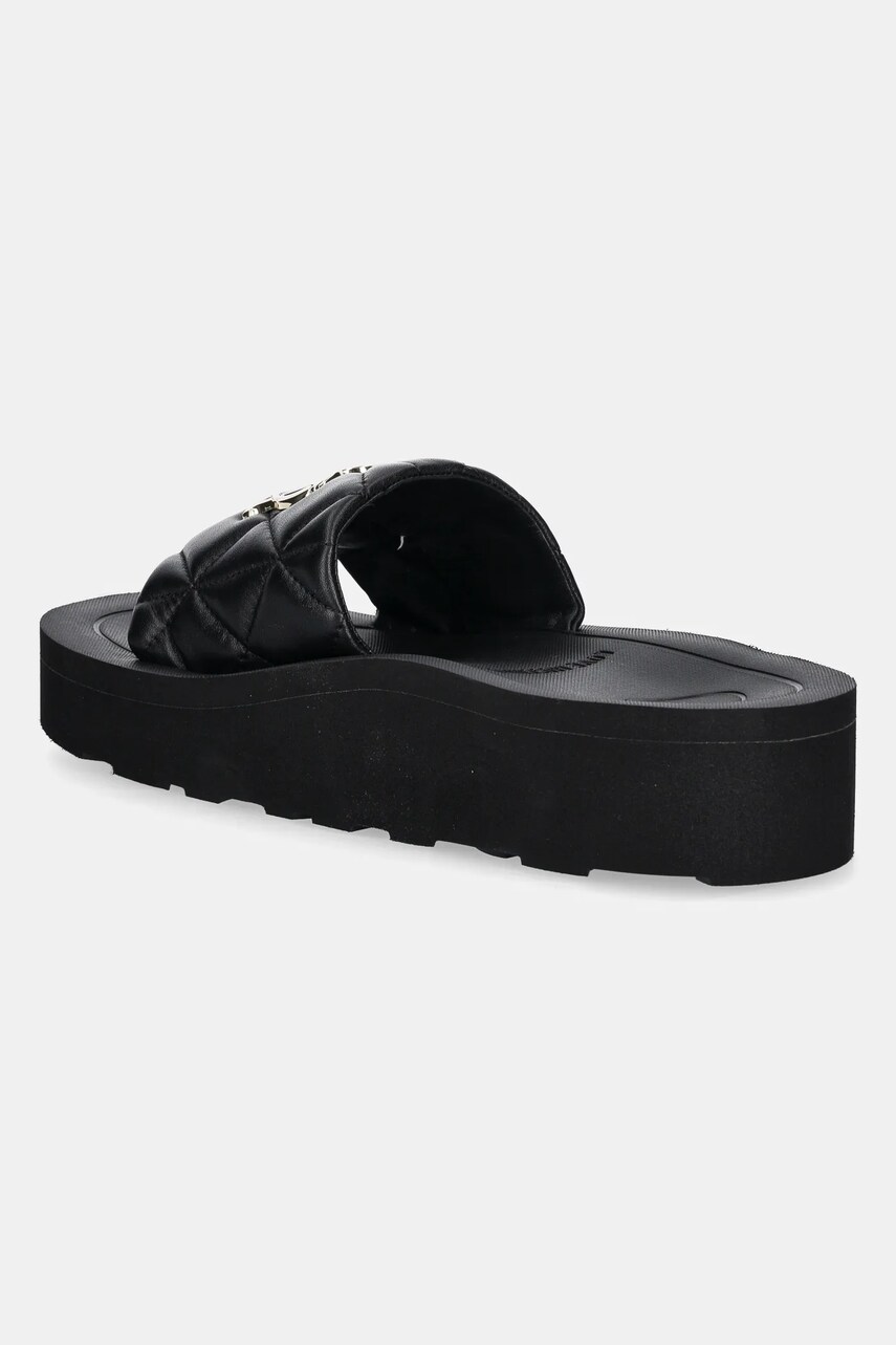 Love Moschino bőr papucs fekete, női, platformos, JA28014I1MIE0000 termék 2. képe