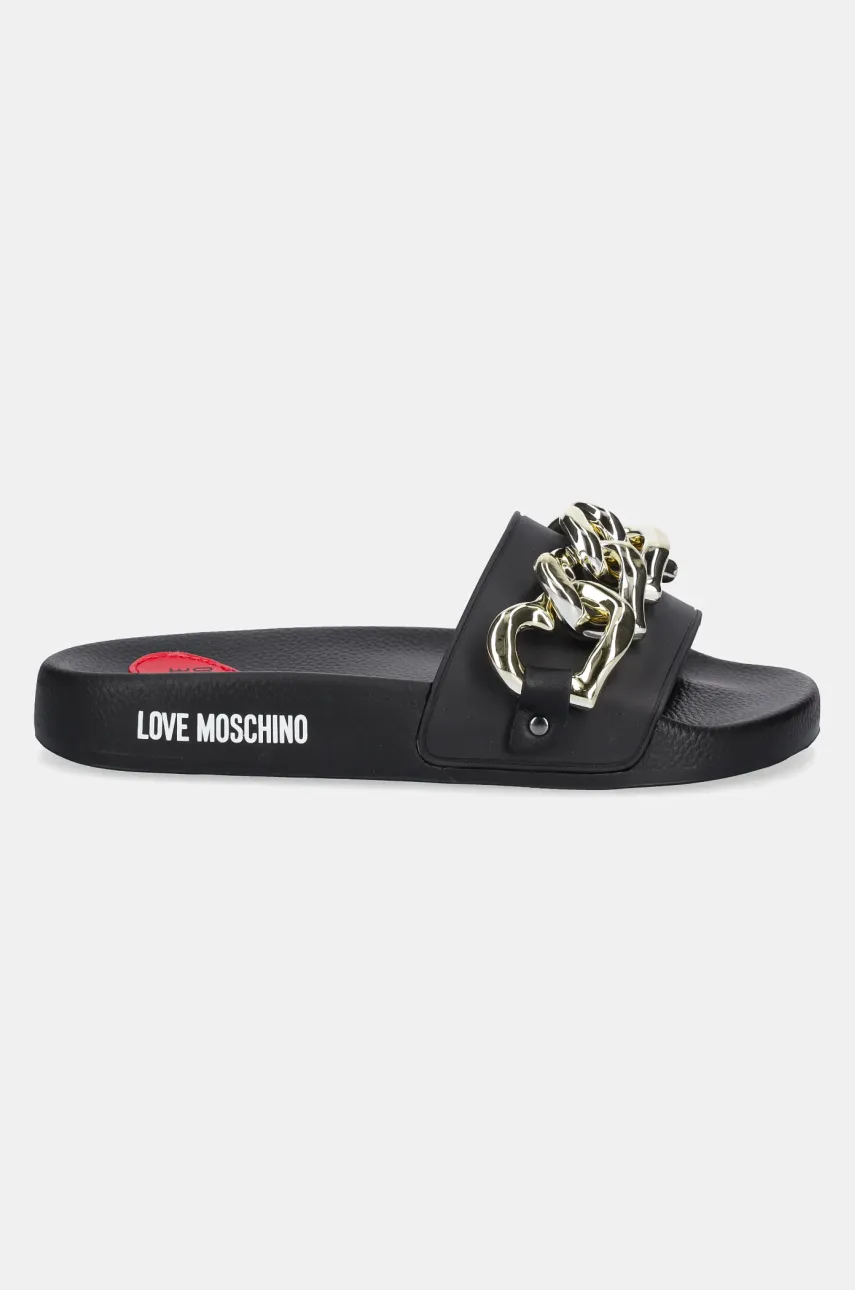 Шлепанцы Love Moschino женские цвет чёрный JA28132G1MI16000 Шлепанцы Love Moschino женские цвет чёрный JA28132G1MI16000