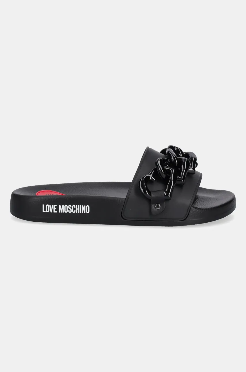 Шлепанцы Love Moschino женские цвет чёрный JA28132G1MI17000 Шлепанцы Love Moschino женские цвет чёрный JA28132G1MI17000