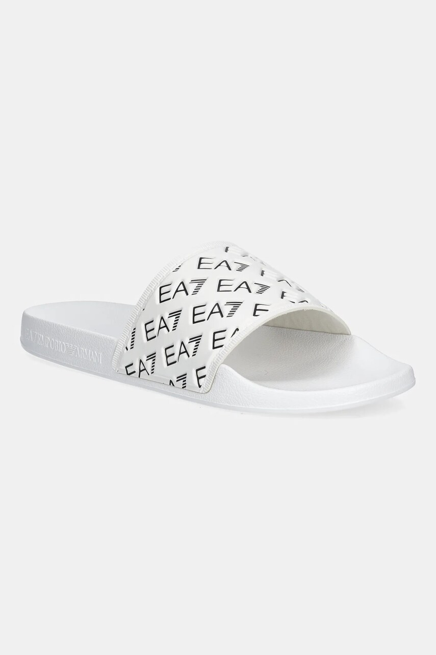 EA7 Emporio Armani papuci culoarea alb, AF15125.7X000109