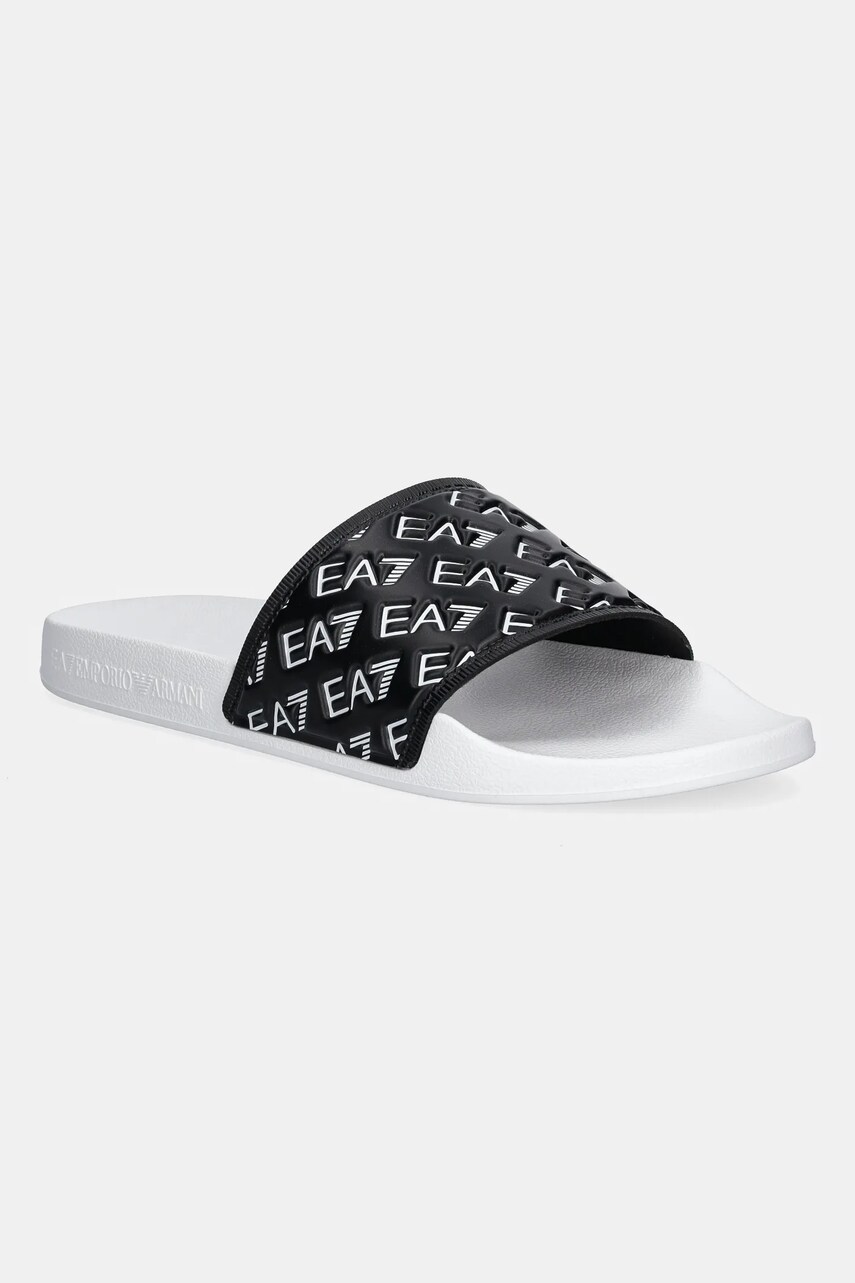 Levně Pantofle EA7 Emporio Armani dámské, bílá barva, AF15125.7X000109