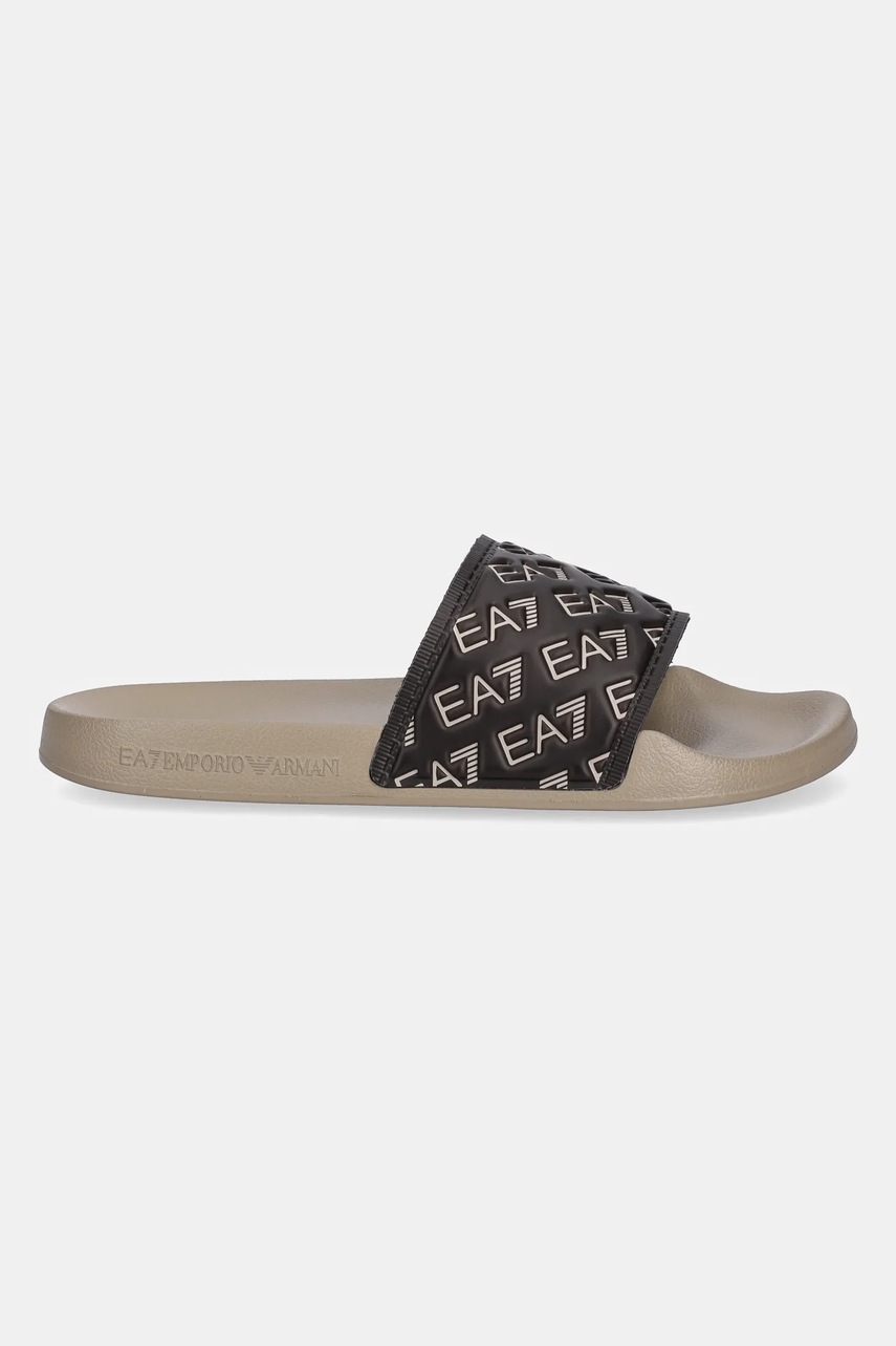 Шлепанцы EA7 Emporio Armani цвет бежевый AF15125.7X000109 Шлепанцы EA7 Emporio Armani цвет бежевый AF15125.7X000109