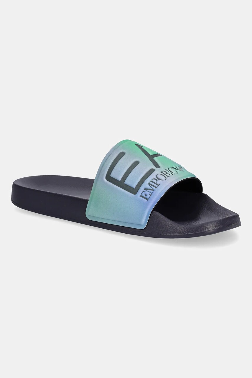 EA7 Emporio Armani papuci femei, culoarea gri, AF15118.7X000108