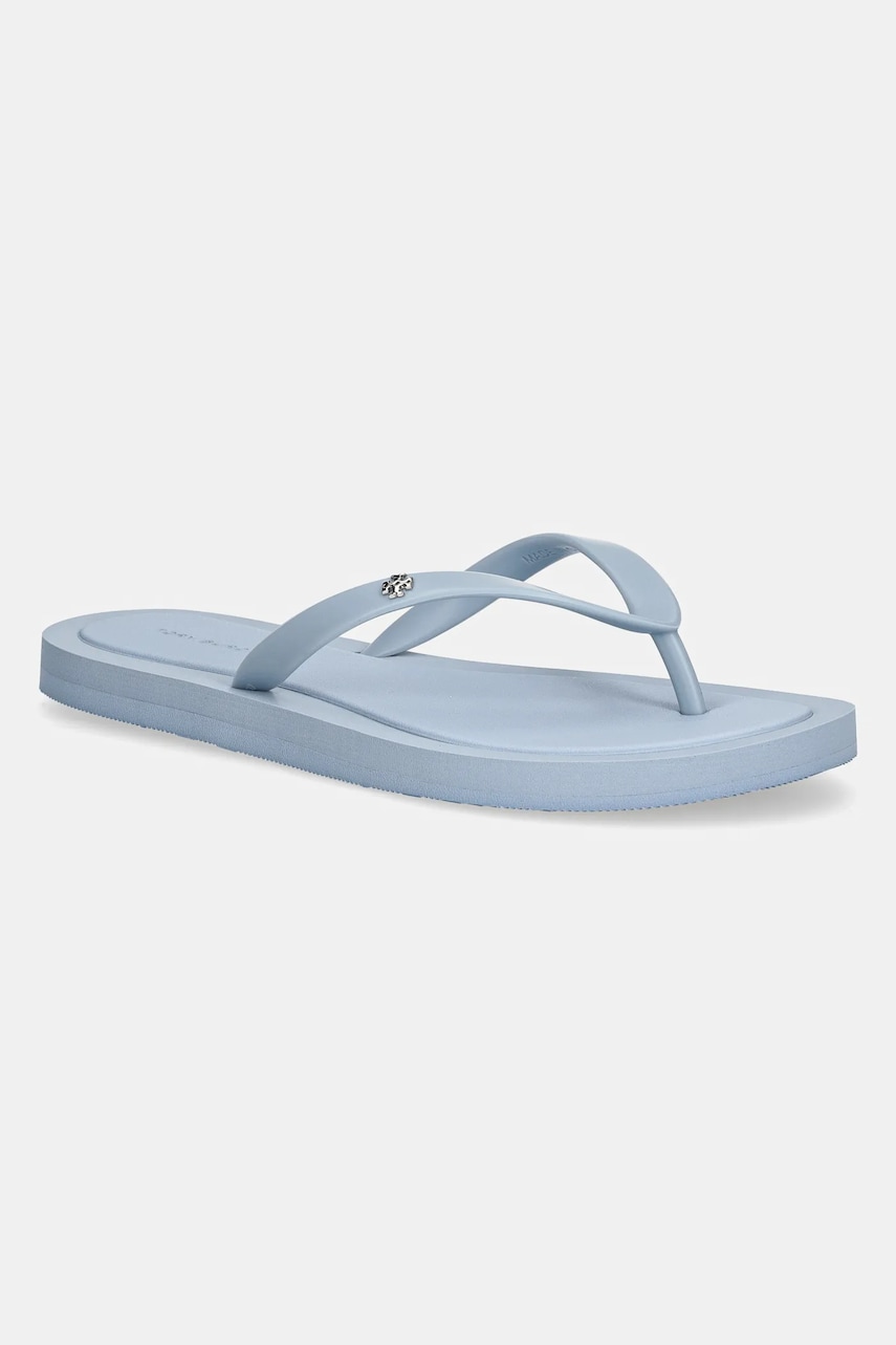 Tory Burch șlapi Kira femei, cu toc plat, 162307-101 Tory Burch șlapi Kira femei, cu toc plat, 162307-101