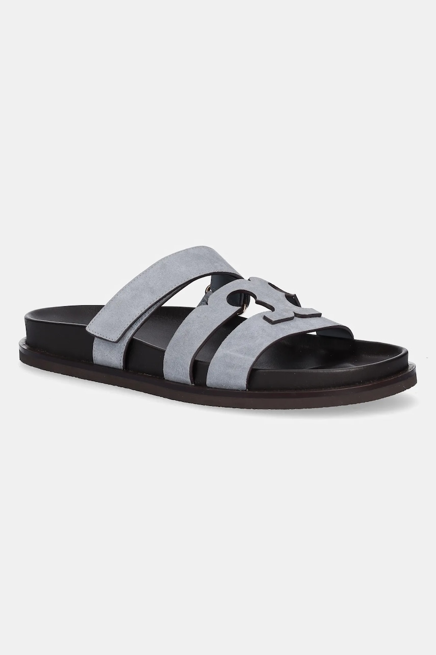 Tory Burch papuci din piele Ines Sport femei, 167709-100 Tory Burch papuci din piele Ines Sport femei, 167709-100