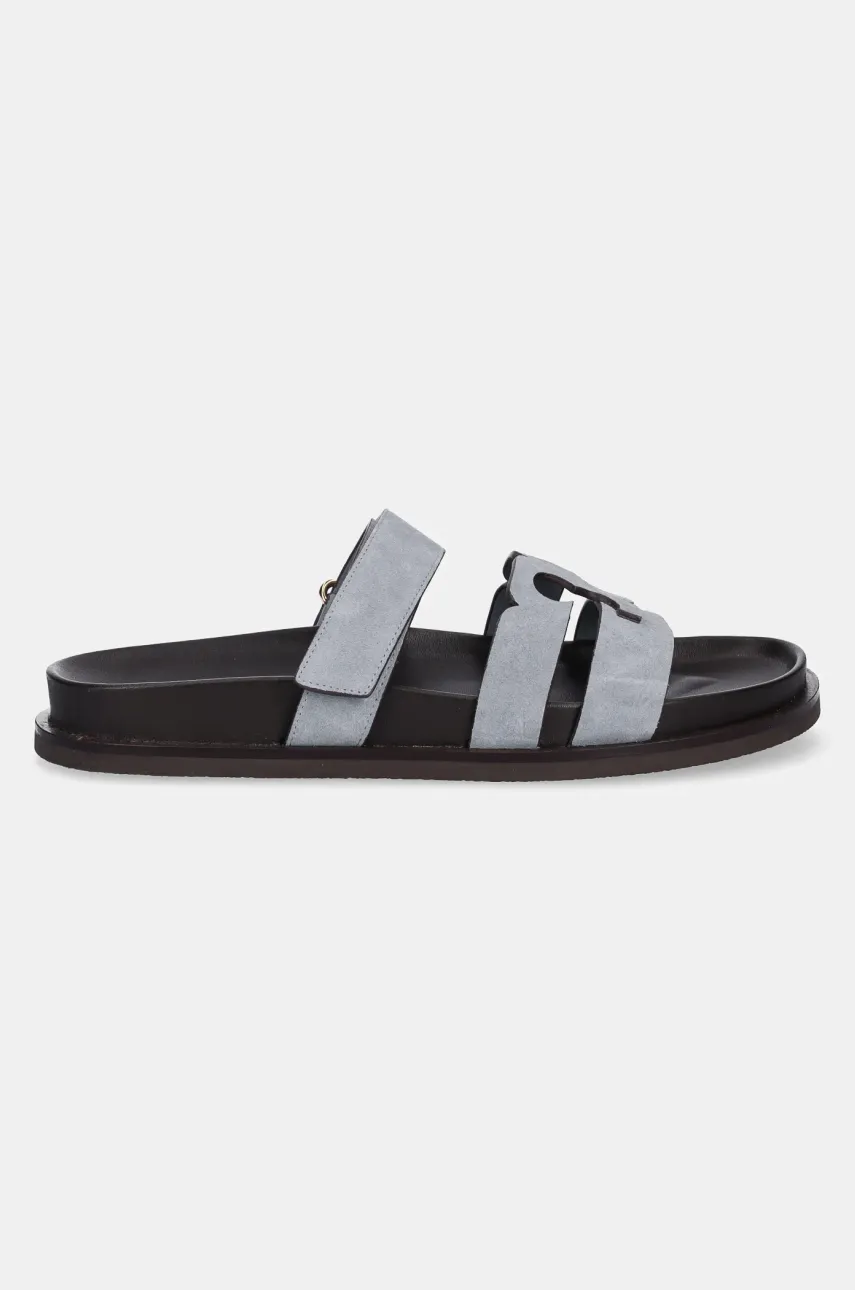 Замшевые шлепанцы Tory Burch Ines Sport женские 167709-100 Замшевые шлепанцы Tory Burch Ines Sport женские 167709-100