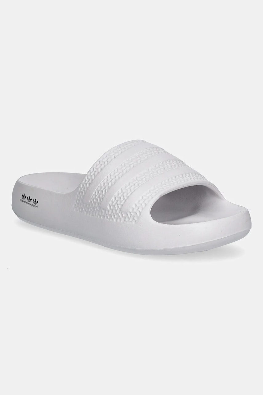 adidas Originals papuci Adilette Ayoon femei, culoarea gri, JH9685