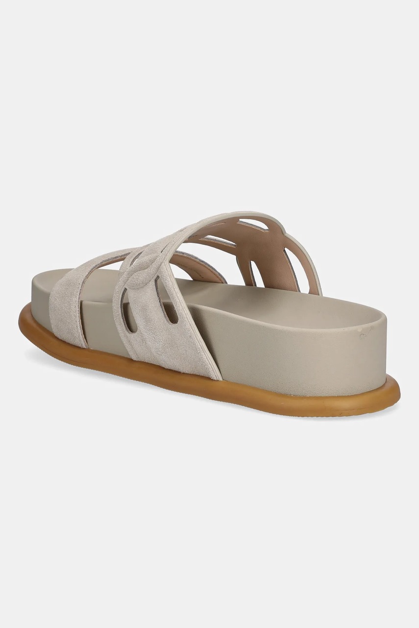 Liu Jo papucs velúrból LOREN 06 bézs, női, SA5125PX002S1820 termék 2. képe