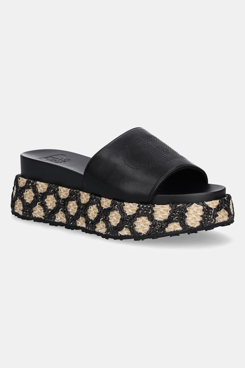 Levně Pantofle Liu Jo FRIDA 37 dámské, černá barva, na platformě, SA5107EX01422222