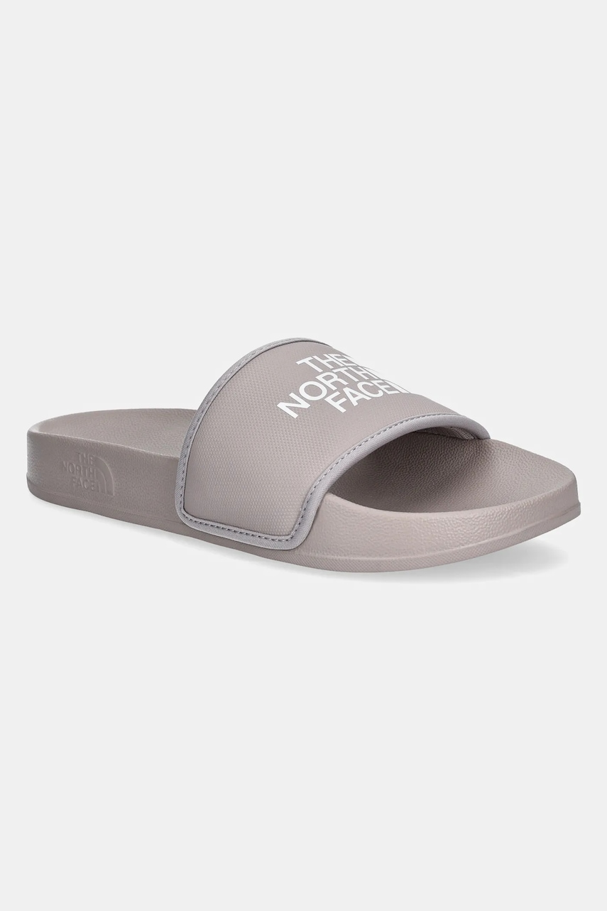 The North Face papuci Base Camp Slide III femei, culoarea gri, NF0A4T2S6E21