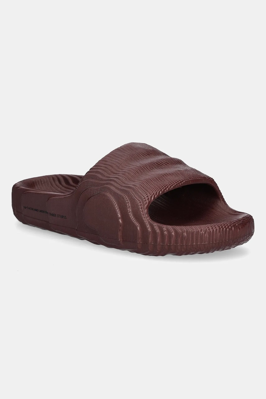 adidas Originals papuci Adilette 22 W femei, culoarea bordo, JH9691 adidas Originals papuci Adilette 22 W femei, culoarea bordo, JH9691