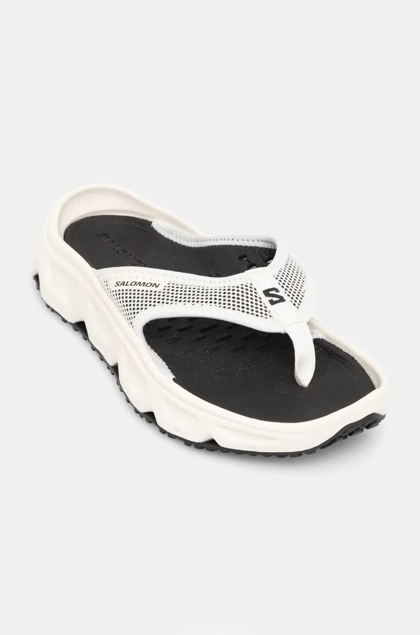 Salomon slapi REELAX BREAK 6.0 femei, culoarea bej, cu toc plat, L47749800 Salomon slapi REELAX BREAK 6.0 femei, culoarea bej, cu toc plat, L47749800