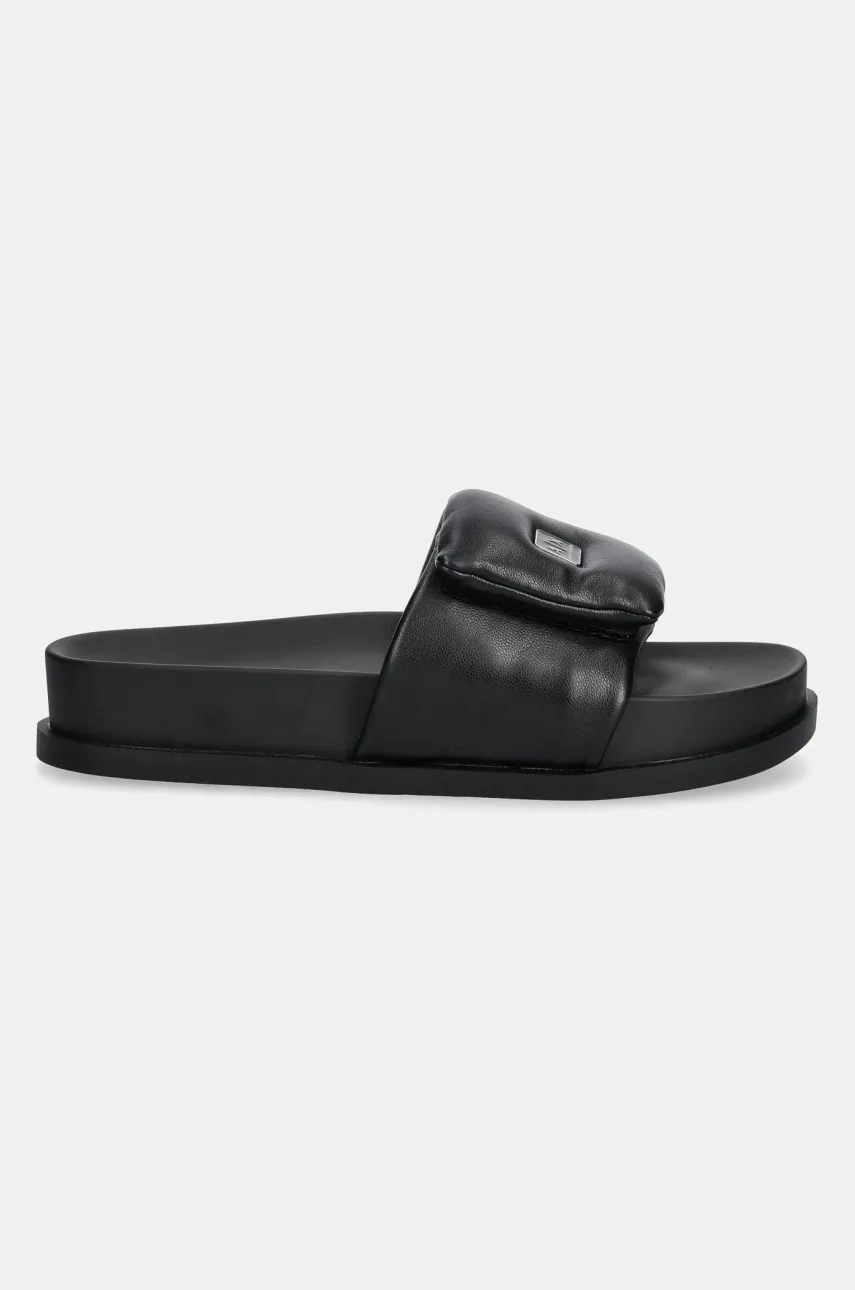 Шлепанцы Armani Exchange женская цвет чёрный XDP061 XV926 00002 Шлепанцы Armani Exchange женская цвет чёрный XDP061 XV926 00002