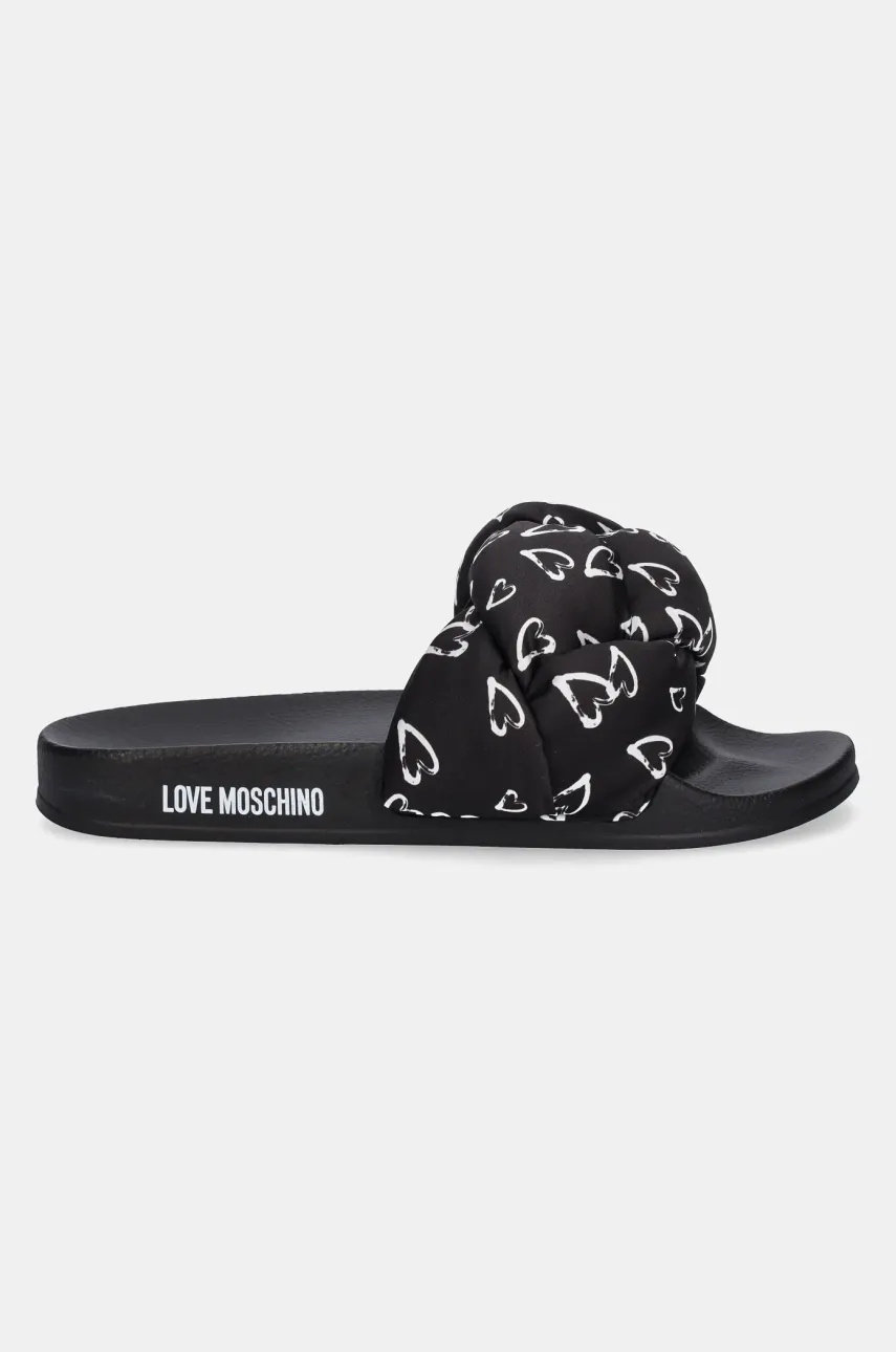 Шлепанцы Love Moschino женские цвет чёрный JA28312G0MIW100B Шлепанцы Love Moschino женские цвет чёрный JA28312G0MIW100B