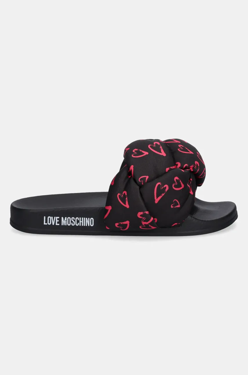 Шлепанцы Love Moschino женские цвет чёрный JA28312G0MIW100C Шлепанцы Love Moschino женские цвет чёрный JA28312G0MIW100C