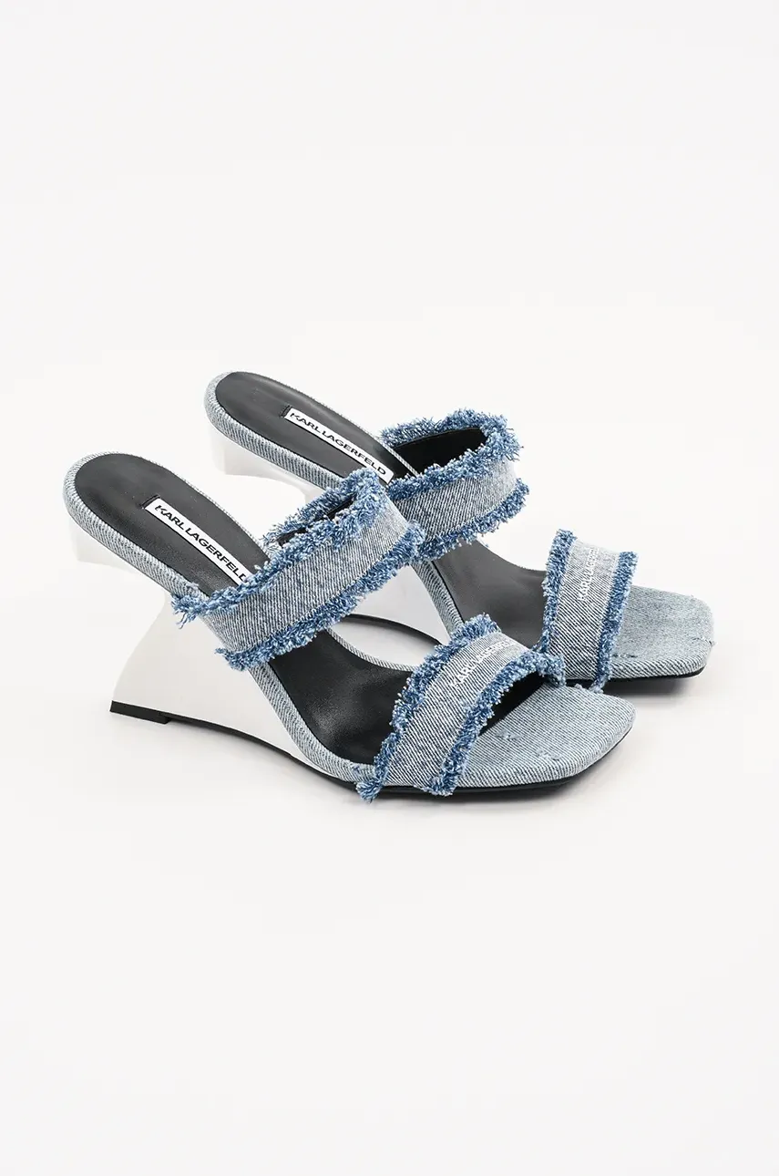Шлепанцы Karl Lagerfeld WAVERLY женские на платформе KL34611D Шлепанцы Karl Lagerfeld WAVERLY женские на платформе KL34611D