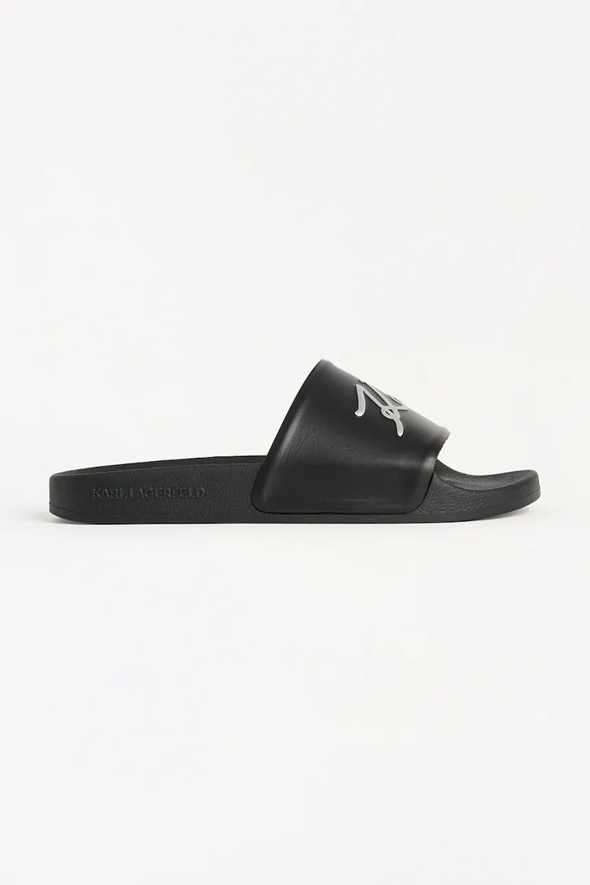 Karl Lagerfeld papuci KONDO 2.0 culoarea negru, KL80910