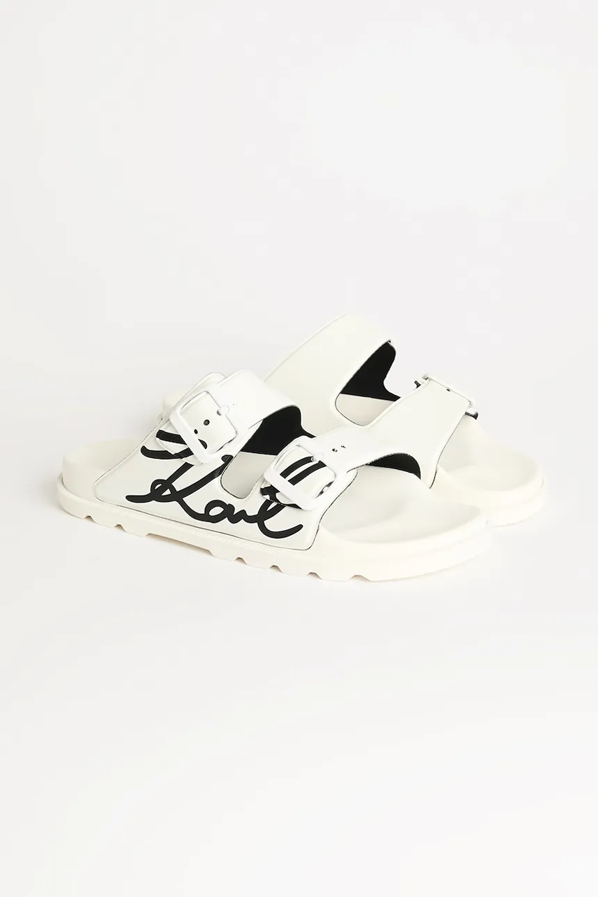 Шлепанцы Karl Lagerfeld KONDO TRED женские цвет белый KL80972 Шлепанцы Karl Lagerfeld KONDO TRED женские цвет белый KL80972