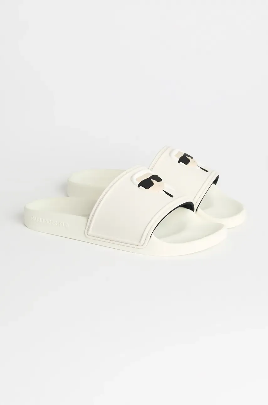 Шлепанцы Karl Lagerfeld KONDO 2.0 женские цвет белый KL80905A Шлепанцы Karl Lagerfeld KONDO 2.0 женские цвет белый KL80905A